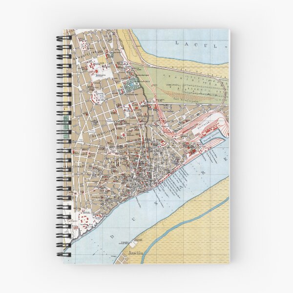 Item preview, Vintage Galati Romania Map (1914) designed and sold by BravuraMedia.