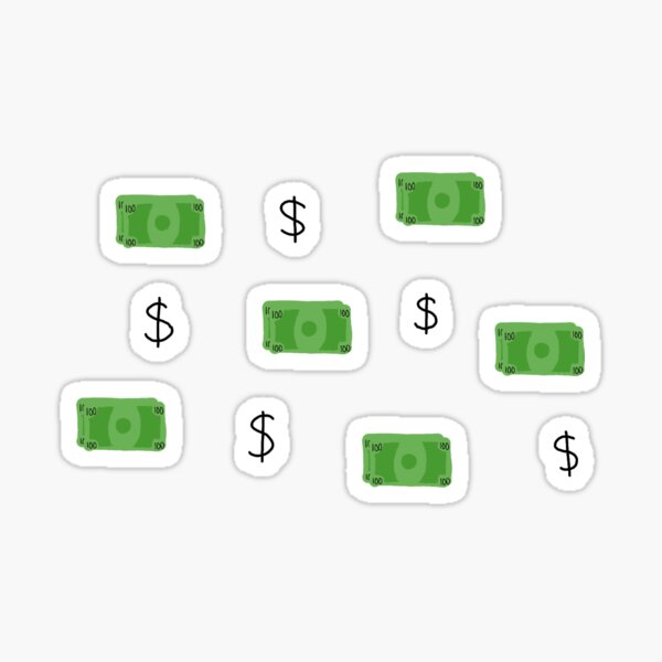money and dollar signs pack Sticker