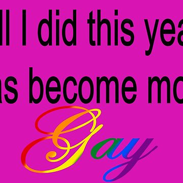 Artwork thumbnail, All I did this year was become more Gay Pink by LilithPan
