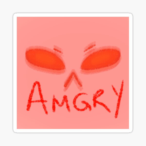 Amgry Sticker