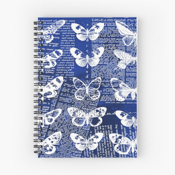 Item preview, cobalt butterfly collage designed and sold by Carolynne.