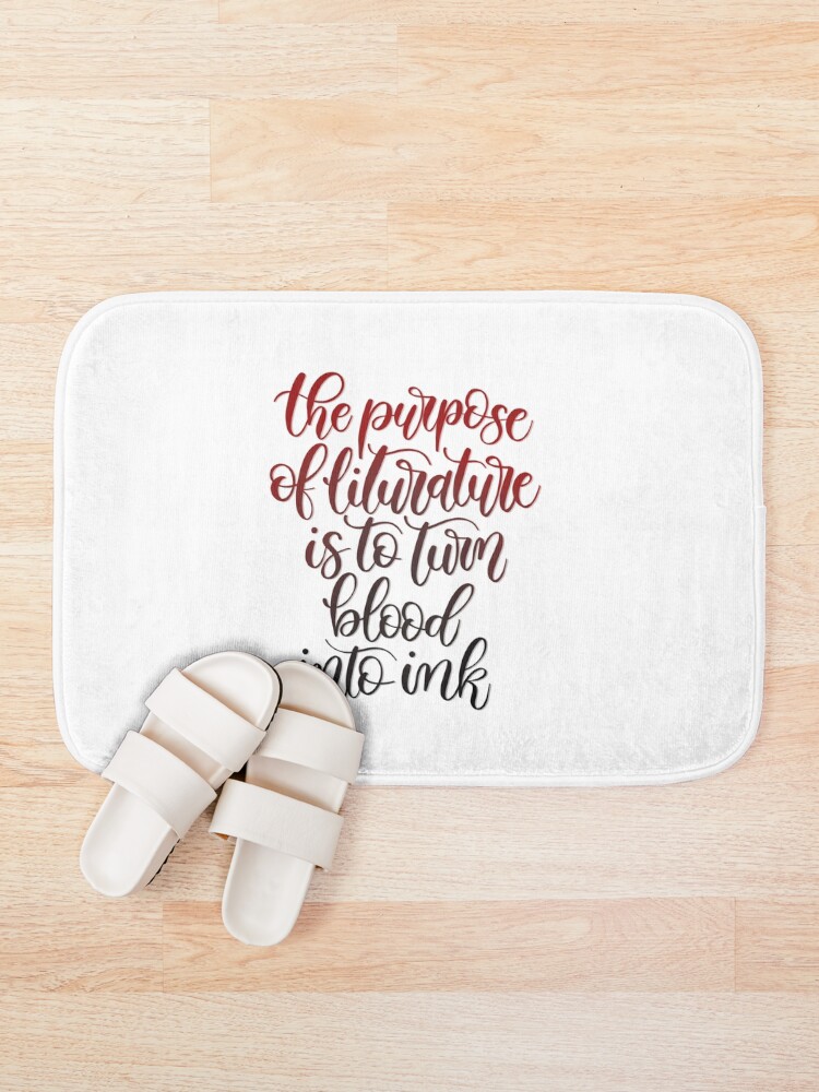 "Ernest Hemingway writing quote" Bath Mat for Sale by alwaysbookish