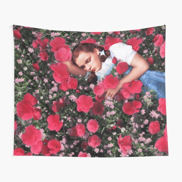 Wizard of Oz Poppies Dorothy Classic Film Vintage Retro Flowers Tentures