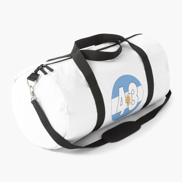 Item preview, Number 43 with Argentina flag on the background designed and sold by AllShirts21.