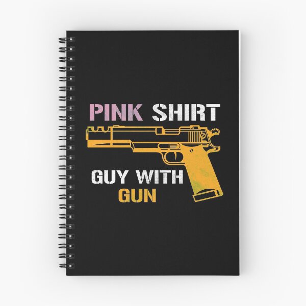 Item preview, Pink Shirt Guy With Gun designed and sold by kindxinn.
