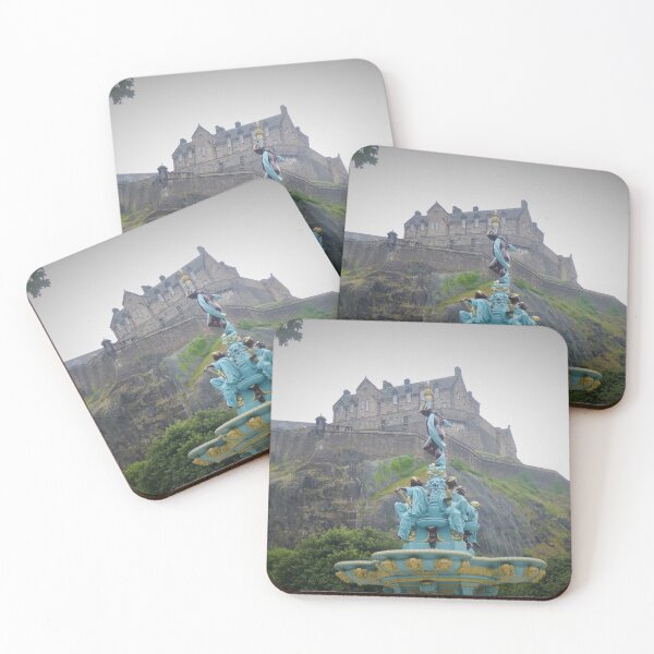 Item preview, Edinburgh Castle and Ross Fountain  designed and sold by WanderingBark.