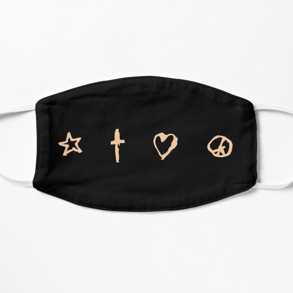 Signs (Peach on Black) Flat Mask