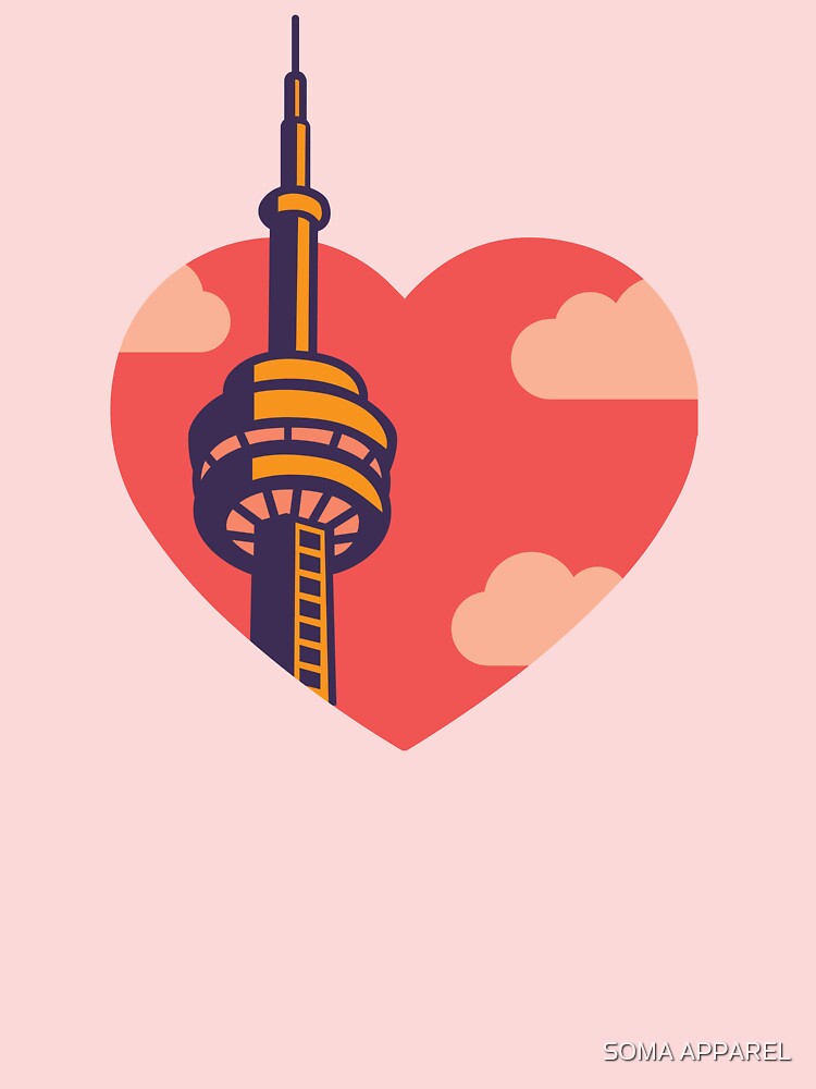 I Heart Toronto CN Tower Kids T-Shirt for Sale by SOMA APPAREL