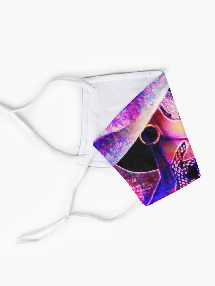 Alternate view of COLORFUL WOMAN IN SUNHAT Mask