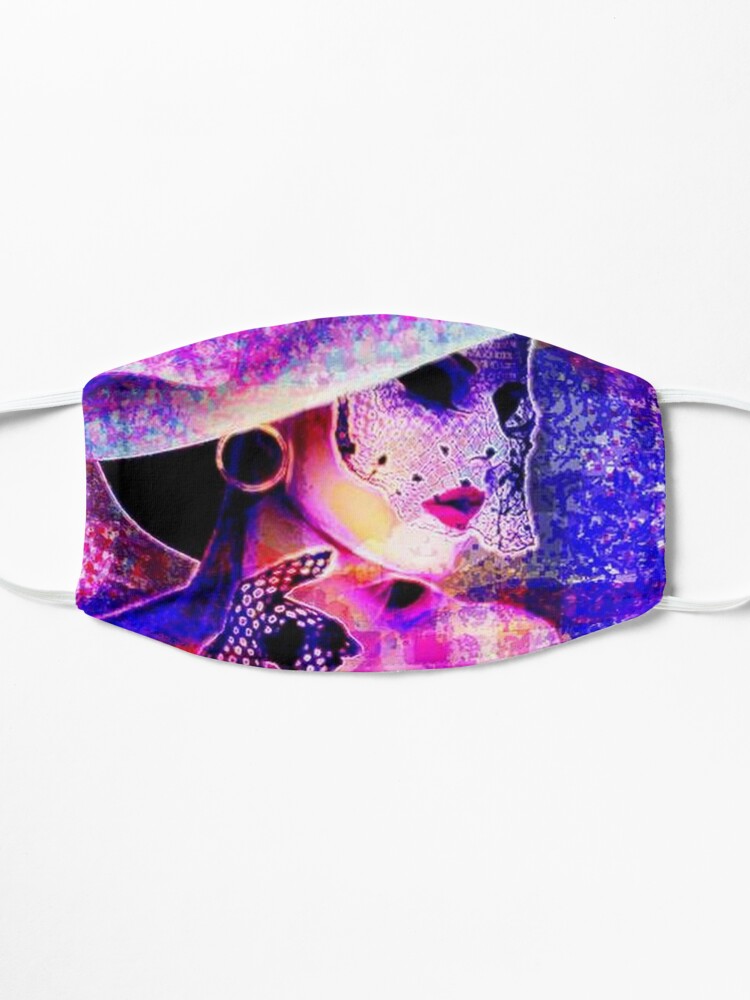 Alternate view of COLORFUL WOMAN IN SUNHAT Mask