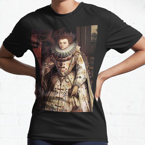 Elizabeth I Fan Portrait Active T-Shirt