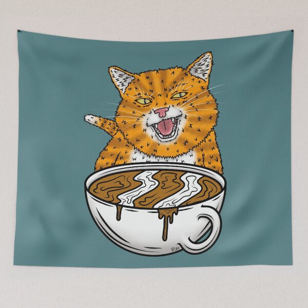 Item preview, Coffee Cat designed and sold by iamriboflavin.
