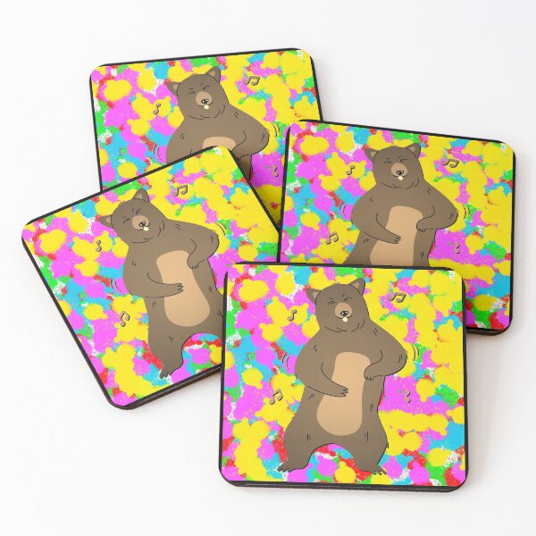 Item preview, Dancing Bear Colour/Color Pop Background Funky Tie Dye designed and sold by IBMClothing.