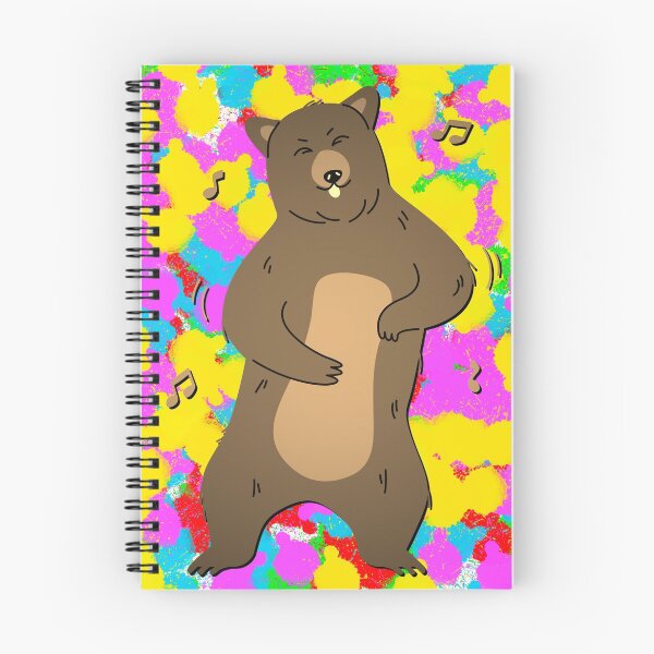 Item preview, Dancing Bear Colour/Color Pop Background Funky Tie Dye designed and sold by IBMClothing.