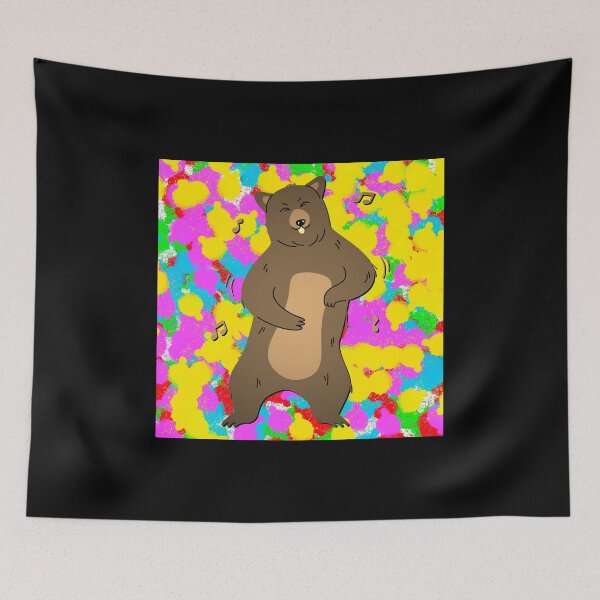 Item preview, Dancing Bear Colour/Color Pop Background Funky Tie Dye designed and sold by IBMClothing.