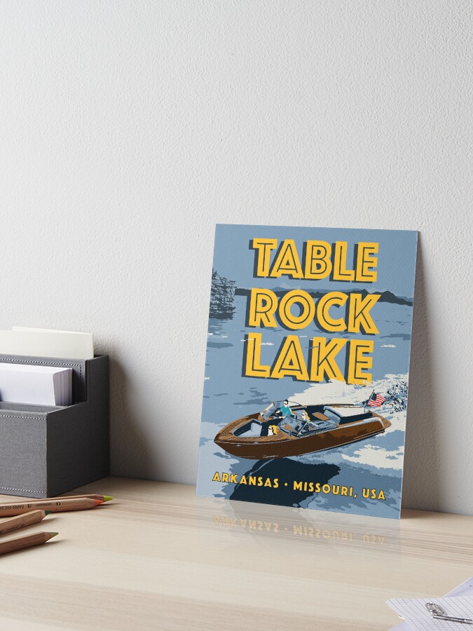 Thumbnail 1 of 2, Art Board Print, Table Rock Lake, Arkansas, Missouri designed and sold by sreimer.