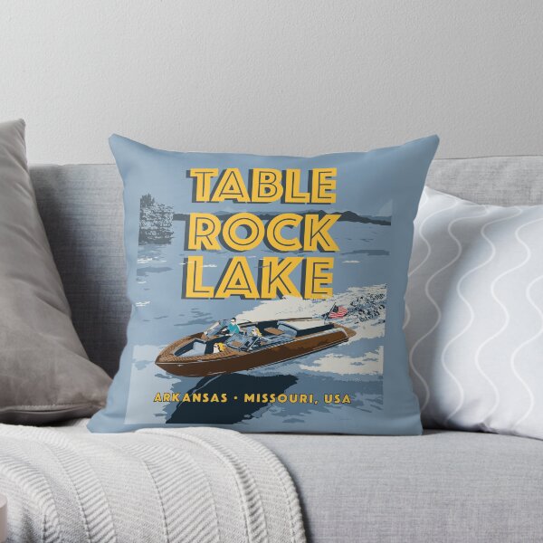 Table Rock Lake, Arkansas, Missouri Throw Pillow