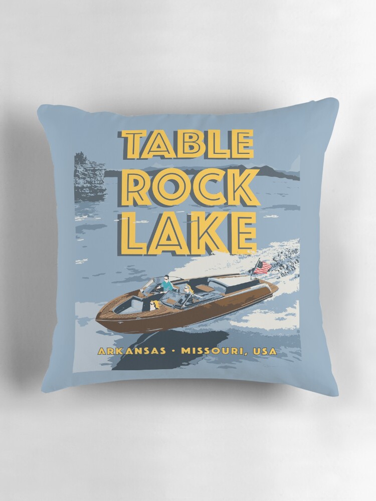 Thumbnail 3 of 4, Pillow, Table Rock Lake, Arkansas, Missouri designed and sold by sreimer.