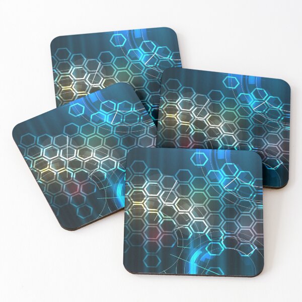 Item preview, Techno Hexagon - PATT0060 designed and sold by 3-Starfish.