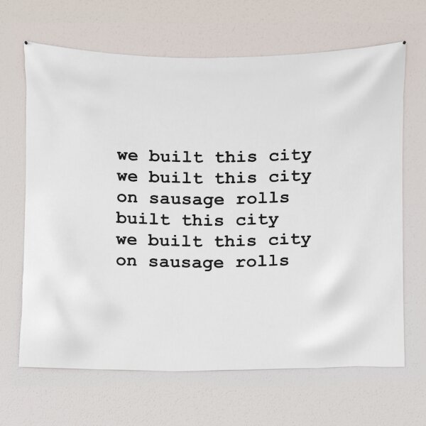 Item preview, Misheard lyrics –  Jefferson Starship, We Built This City (black text) designed and sold by tiptoptees.