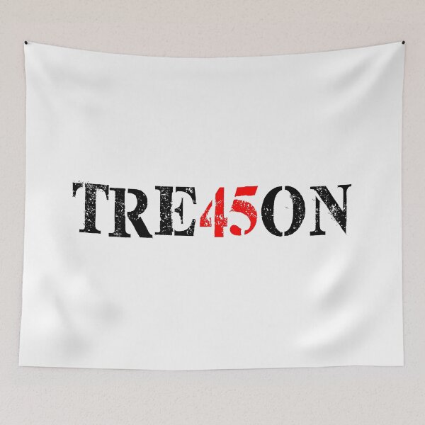 Item preview, TREASON 45 - TRE45ON (black stencil) designed and sold by Thelittlelord.