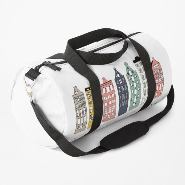 Amsterdam colorful canal houses Duffle Bag