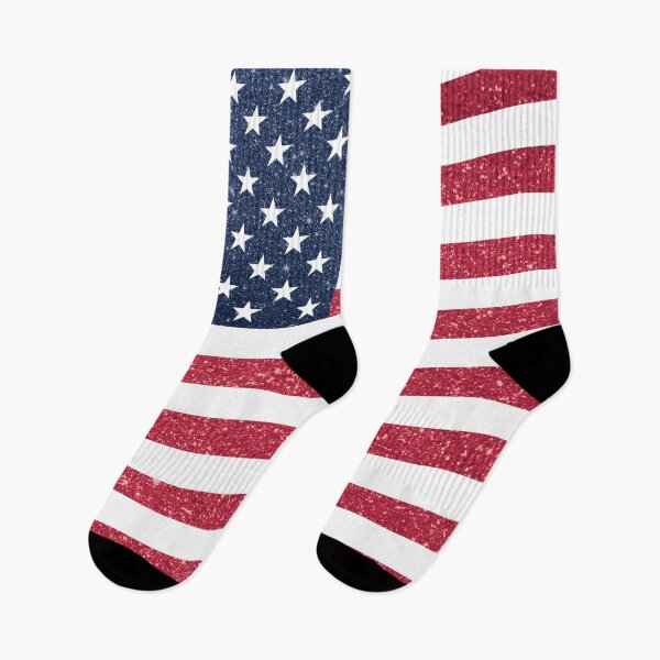 Item preview, USA American Glitter n Sparkles Flag Fourth of July Independence Day Print designed and sold by ClaudiaFlores.