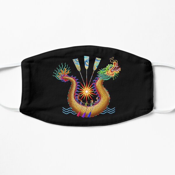 Gold Dragon Boat Racing Mask