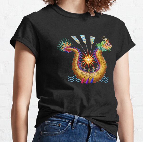 Gold Dragon Boat Racing Classic T-Shirt