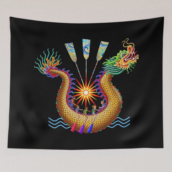 Item preview, Gold Dragon Boat Racing designed and sold by 99stars.
