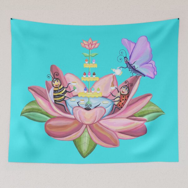 Item preview, Insect Flower Tea Party  designed and sold by Deborah Camp.