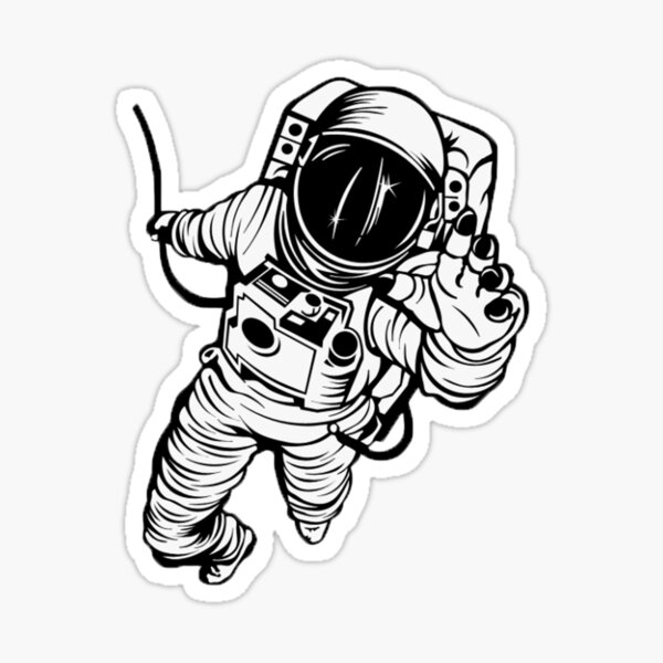 “Astronaut in the Space” Sticker by ShaPar7 | Redbubble