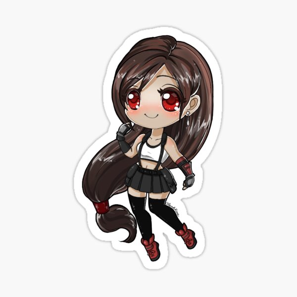 Item preview, Tifa Lockhart Chibi designed and sold by SarahRoseArts.