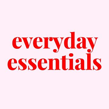 Artwork thumbnail, Everyday Essentials by raluca20