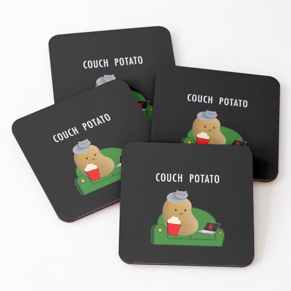Item preview, Couch Potato chilling with cat watching tv shows movies designed and sold by lordthebeard.