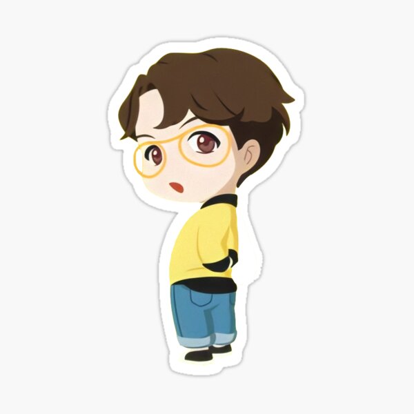 Bts Tinytan Characters Ot7 Set Sticker By Cypher4mp3 Redbubble