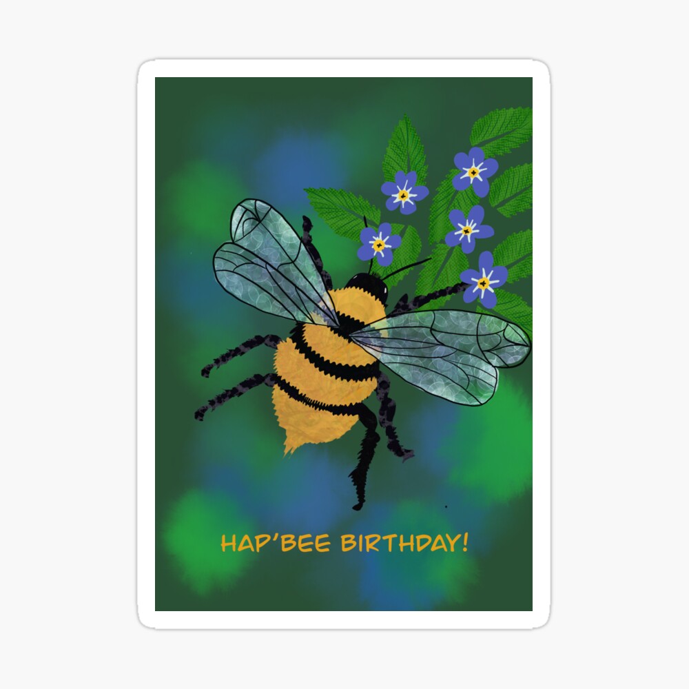 Hap-Bee Birthday Clear Stamps