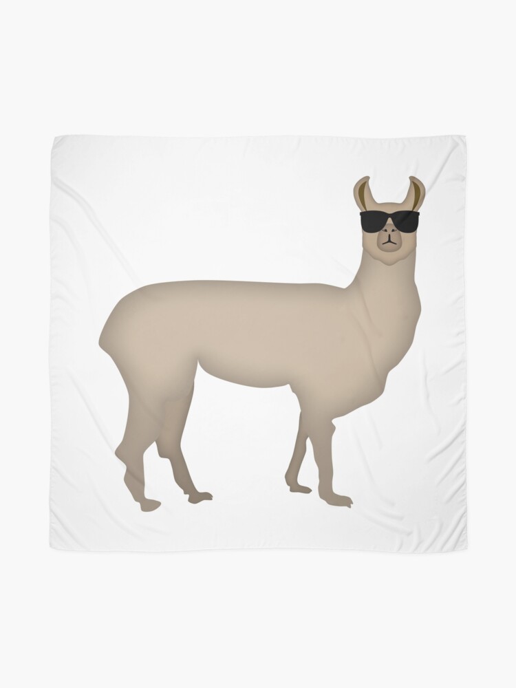 Alternate view of NDVH Llama (shaded) Scarf