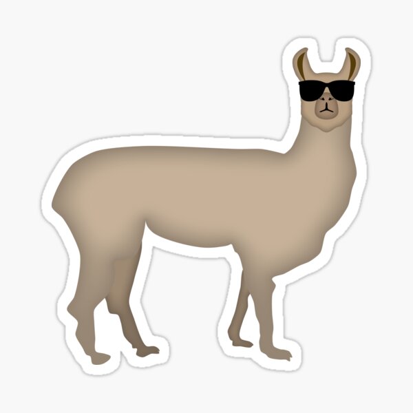 NDVH Llama (shaded) Sticker