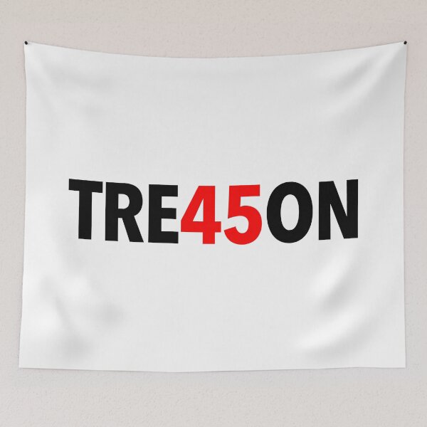 Item preview, TREASON 45 - TRE45ON (black red) designed and sold by Thelittlelord.