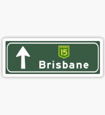 Brisbane, Road Sign, Australia Sticker