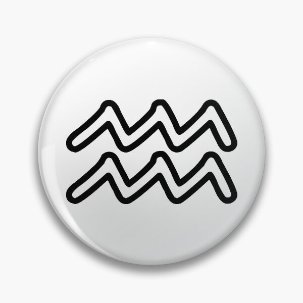 Artikelvorschau, Aquarius Zodiac Sign - Sticker (astrology) entworfen und verkauft von JessisArt.