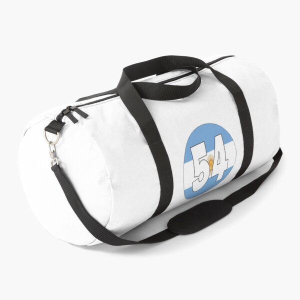 Item preview, Number 54 with Argentina flag on the background designed and sold by AllShirts21.