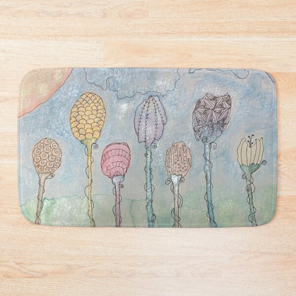 Item preview, 7 Watercolor Doodle Flowers designed and sold by TheDoodleNurse.