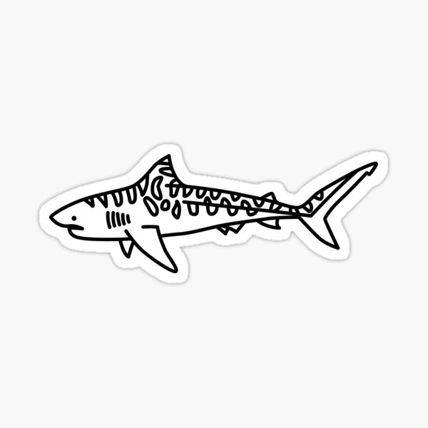Tiger Shark Sticker