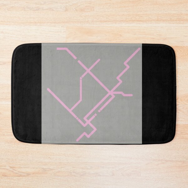 Item preview, MONTREAL Subway Map Art 2 designed and sold by jessephotoart.