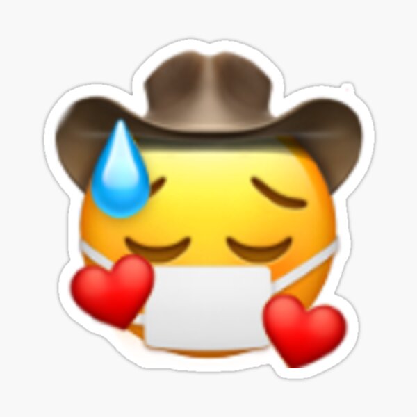 Cow Boy Emoji Stickers Redbubble - cowboyemoji cowboy antoniogarza roblox dab noob sticker