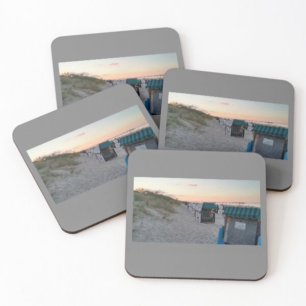 Item preview, Nature photography Baltic Sea beach chair sunset designed and sold by Aline22.