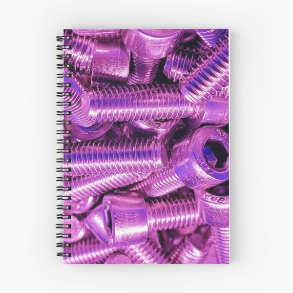 Item preview, Purple Screws Bolts Steel Metal Glossy Shiny Abstract designed and sold by TheGreekGuy.