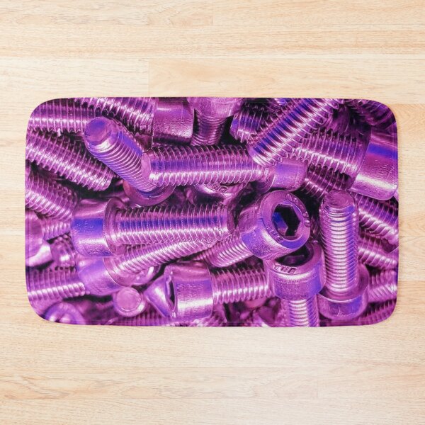 Item preview, Purple Screws Bolts Steel Metal Glossy Shiny Abstract designed and sold by TheGreekGuy.